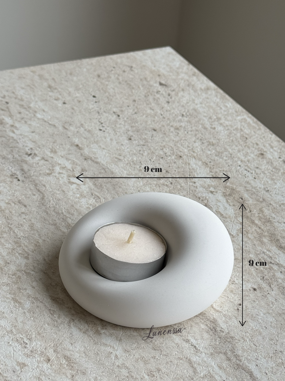 Modern Düzensiz Formda Tealight Mumluk - Takı Standı