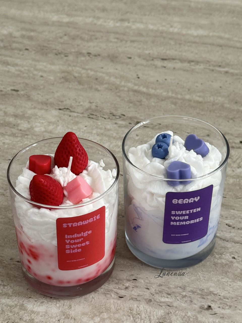 Berry & Strawbie – Meyve Kokulu El Yapımı Soya Mum Seti