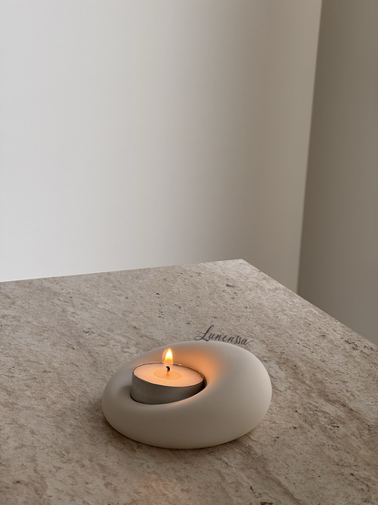 Modern Düzensiz Formda Tealight Mumluk - Takı Standı